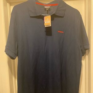 Patagonia Men’s Belwe Pique Polo Size Regualr Fit Navy Sz Large New with Tags